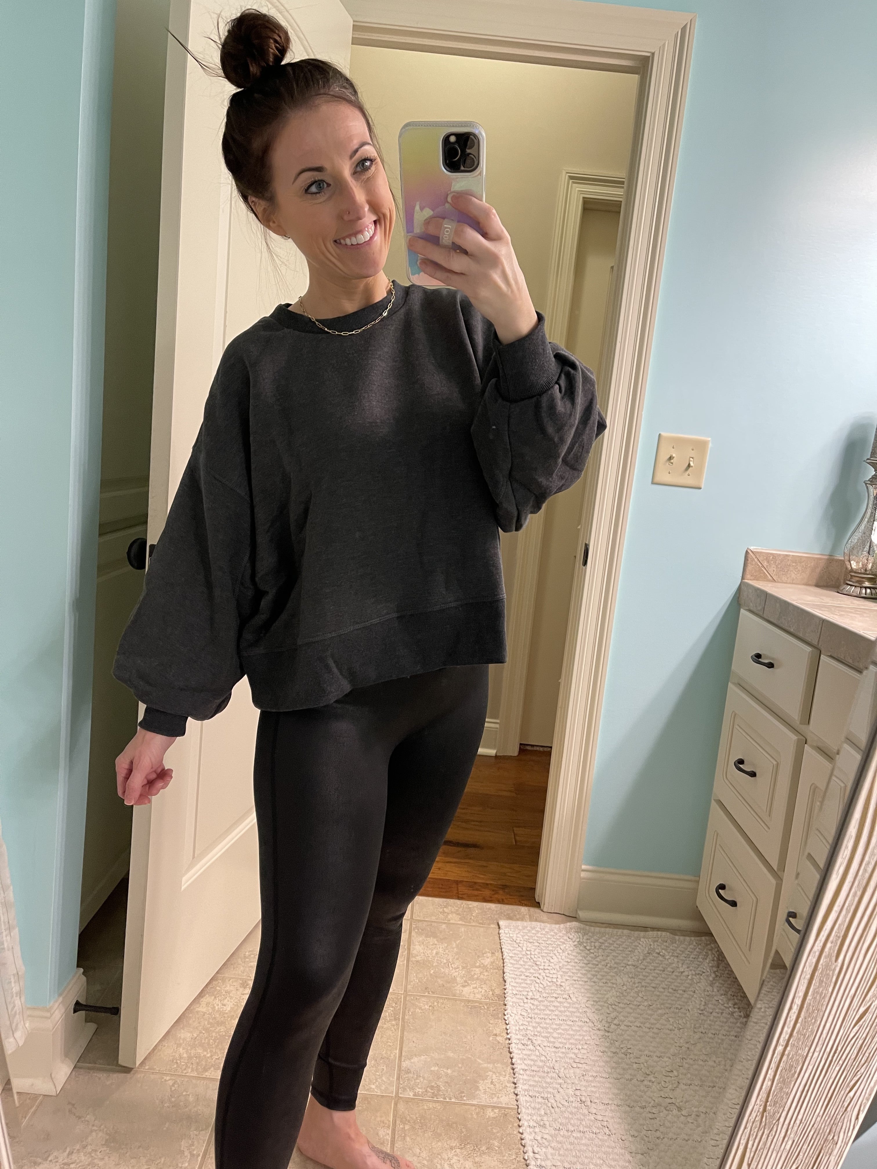 Buttery Soft Leggings - Speckle Black