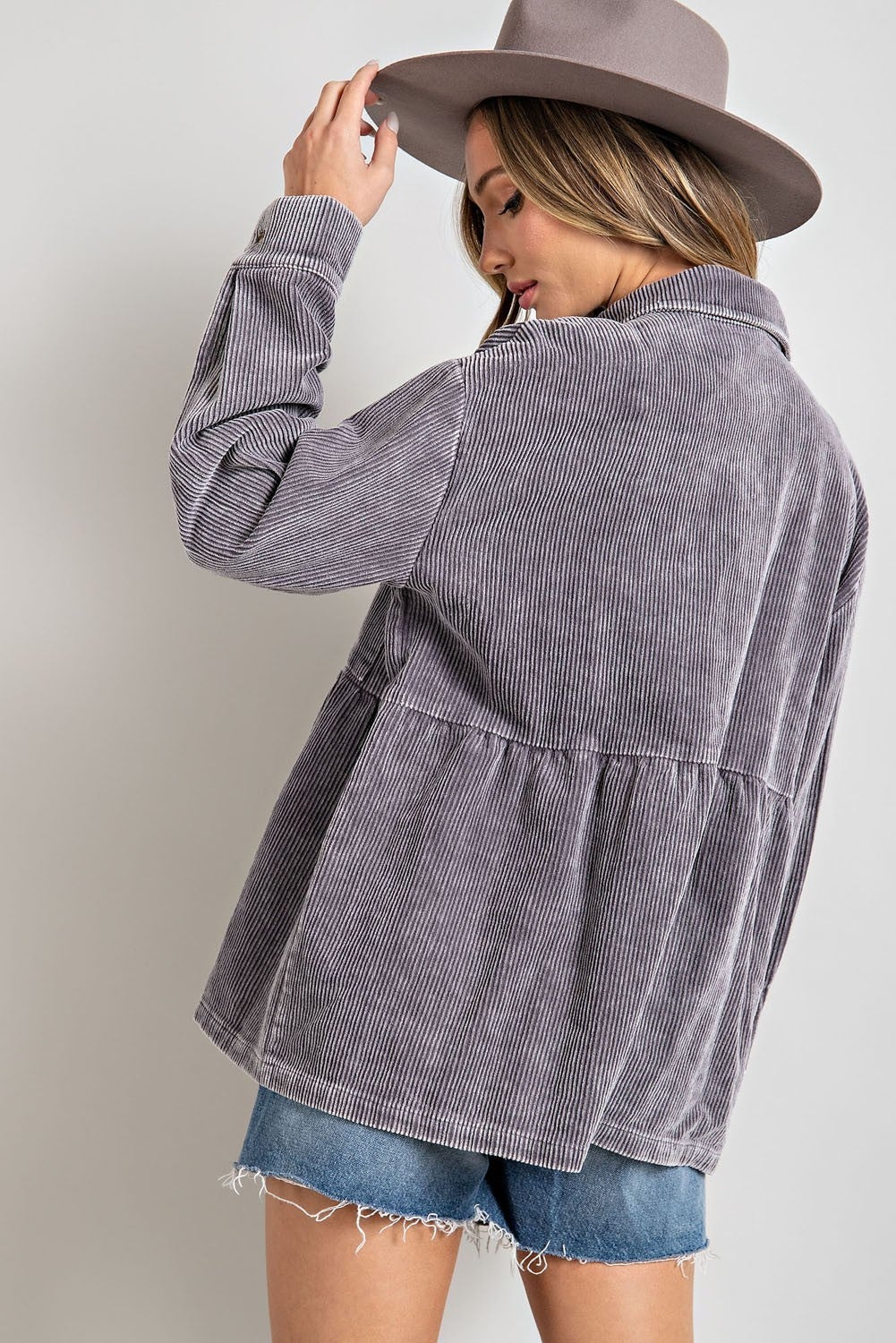 Patience is Key Corduroy Shacket