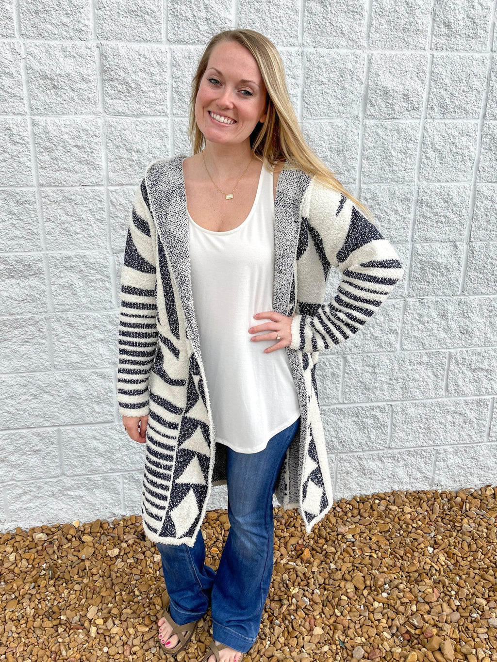 Long Line Hooded Cardigan