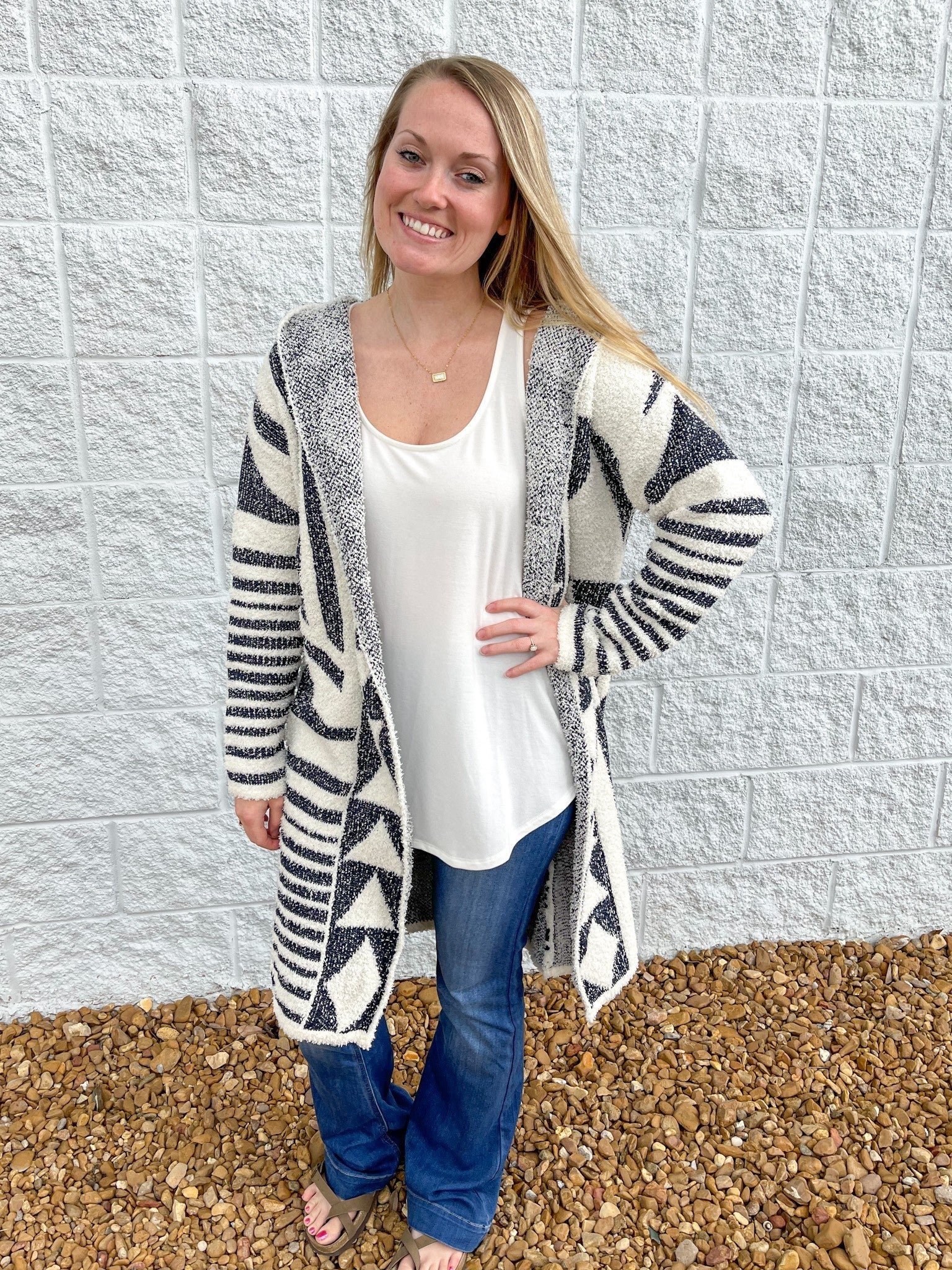 Long Line Hooded Cardigan