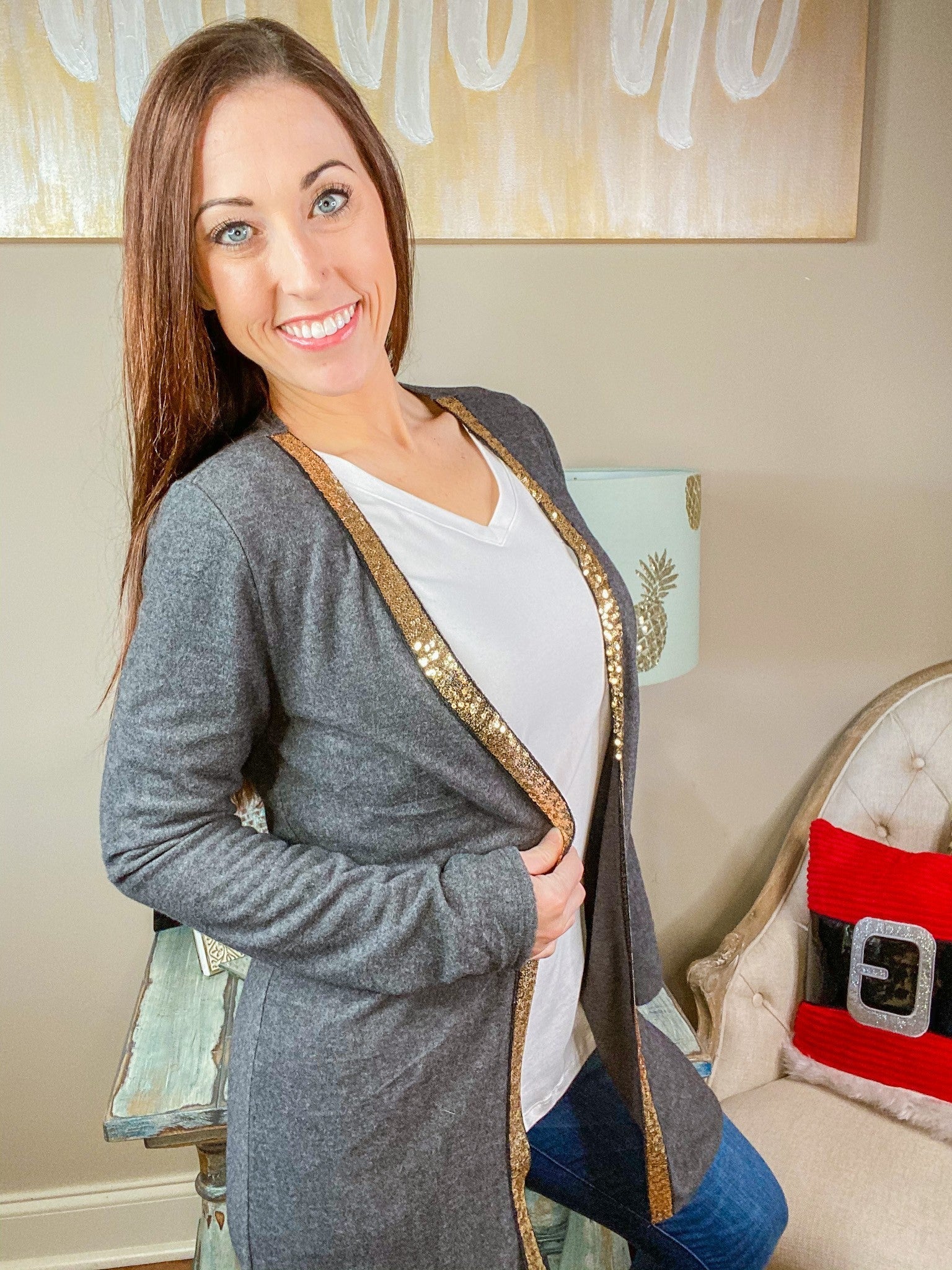 Sequin Cardigan