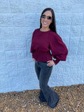 Smocked Woven Top
