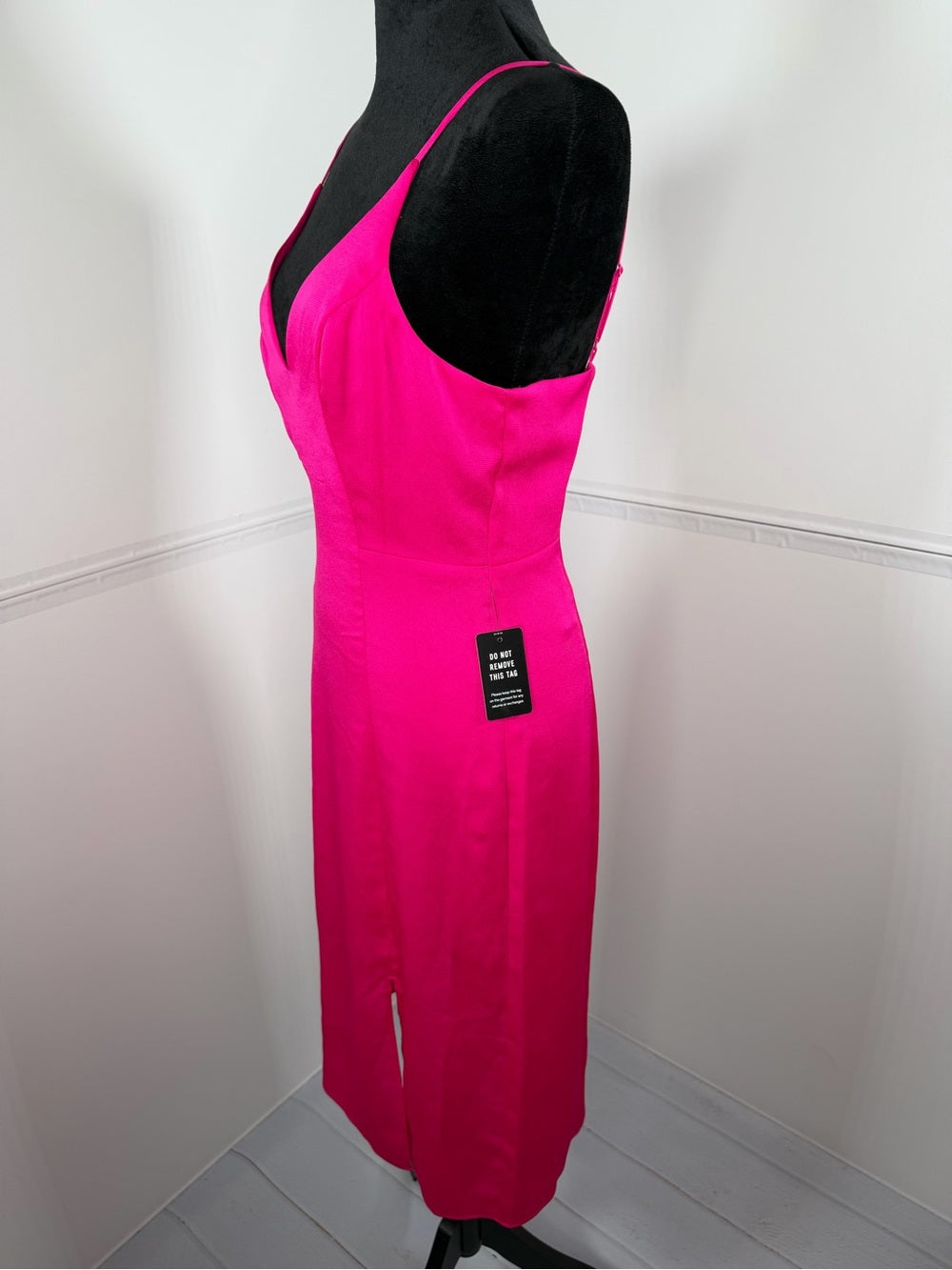 NWT Express Hot Pink Midi Dress Size Small