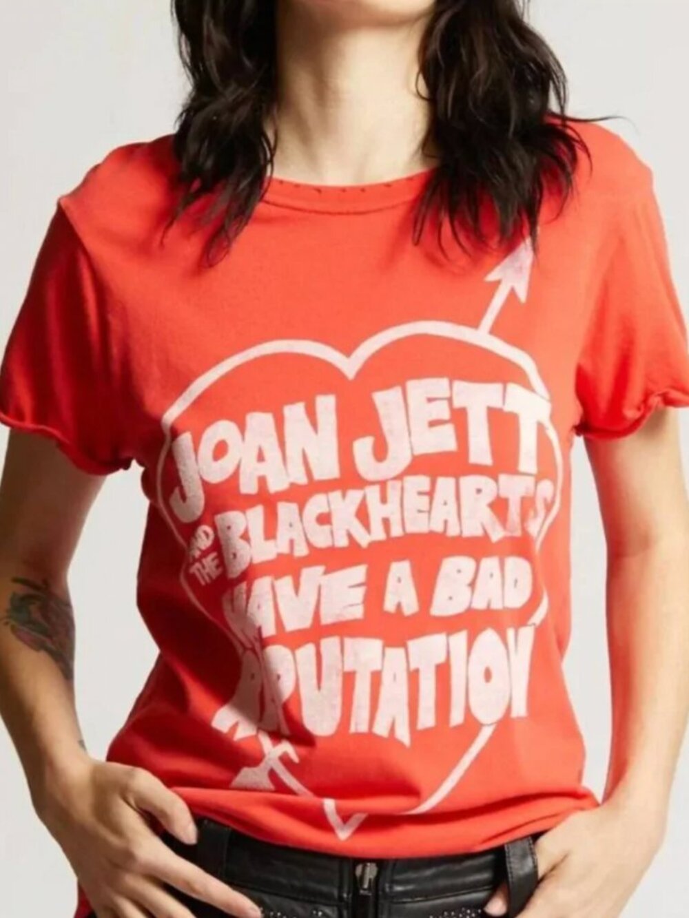 Recycled Karma Joan Jett Graphic Band Tshirt Size Medium