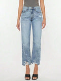 KanCan Trevie Ultra High Rise Straight Leg Distressed Jeans Size 3/25