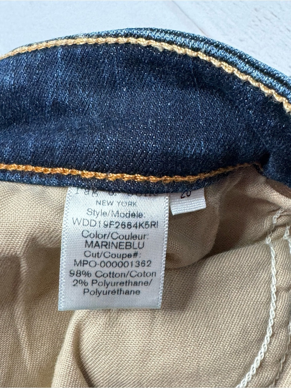 rag & bone Nina High Rise Skinny Jeans Size 28 Marine Blue