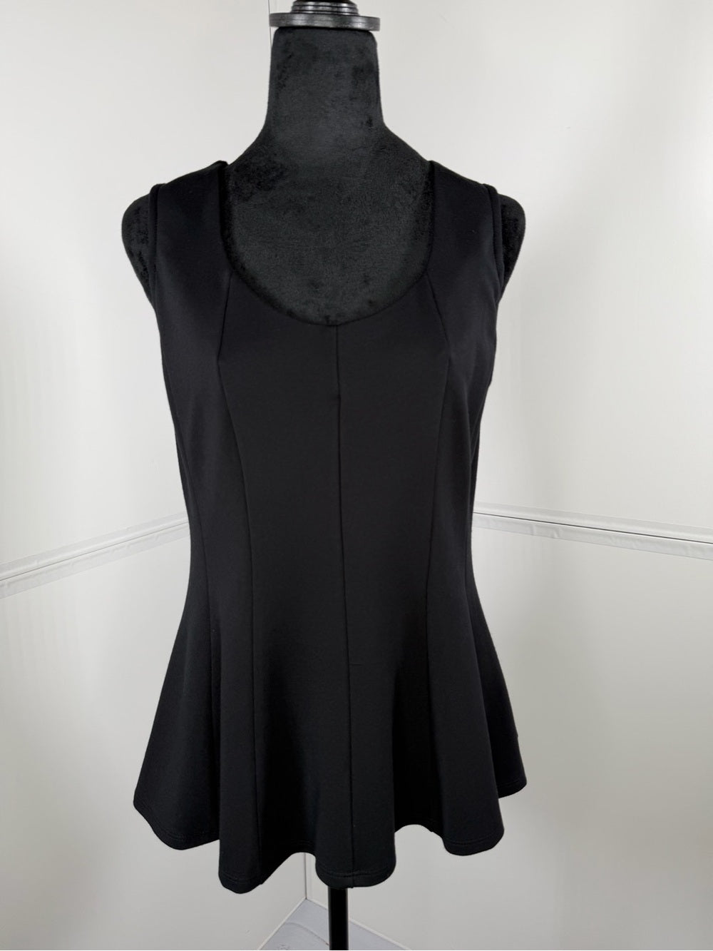 DOLAN X ANTHROPOLOGIE Left Coast Sleeveless Seamed Peplum Top Size Medium