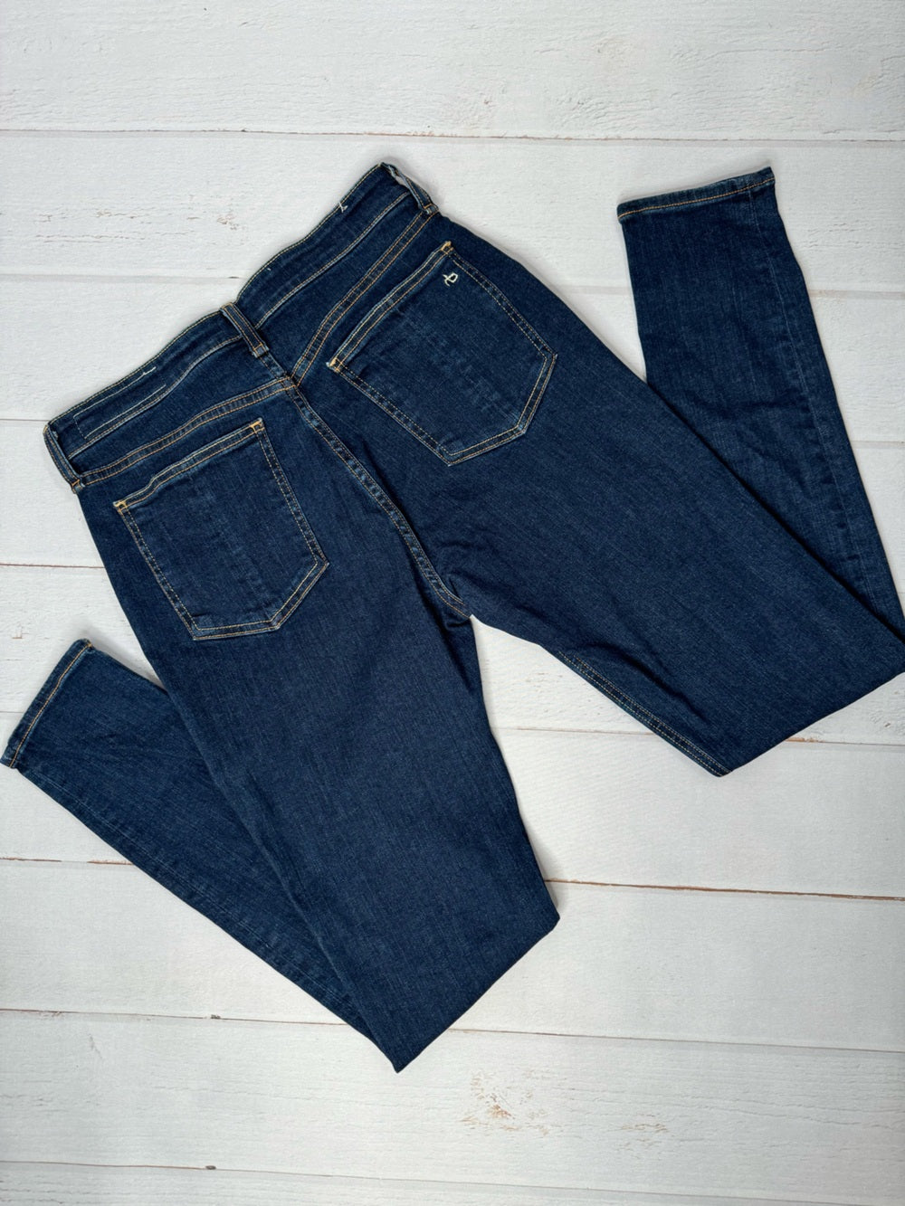 rag & bone Nina High Rise Skinny Jeans Size 28 Marine Blue