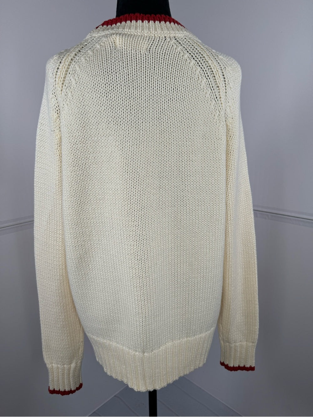 NWT Avec Les Filles Toggle Front Cotton Cardigan Sweater Ivory Size Medium