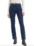 NWT Levi's 314 Shaping Straight Jeans Womens Size 28 x 32 Dark Wash