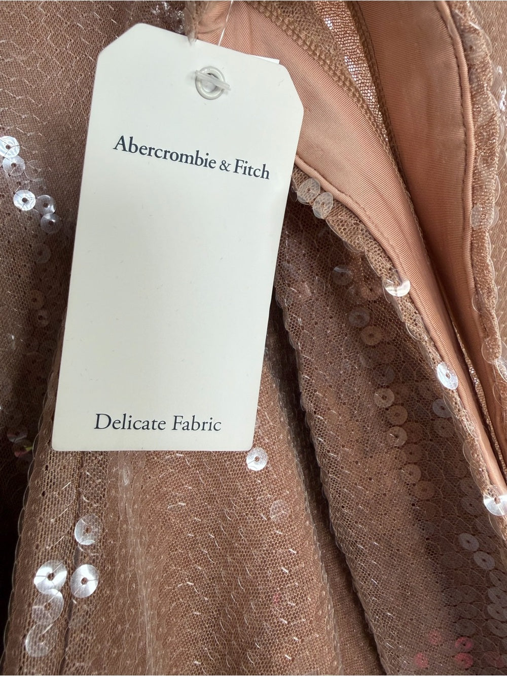 NWT Abercrombie & Fitch High Rise Sequin Sheer Maxi Skirt Size Large