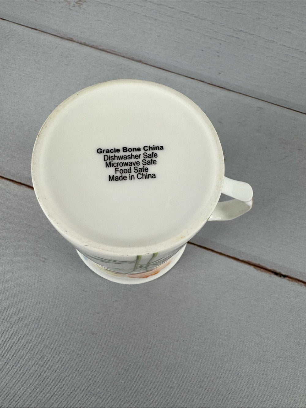 Gracie Bone China "Summer Dahlia & Wildflower" Tall Coffee Mug