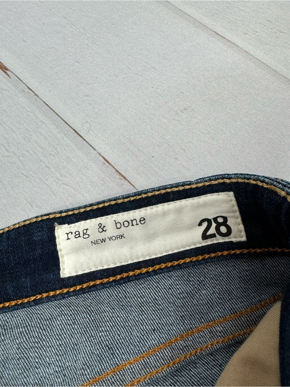 rag & bone Nina High Rise Skinny Jeans Size 28 Marine Blue