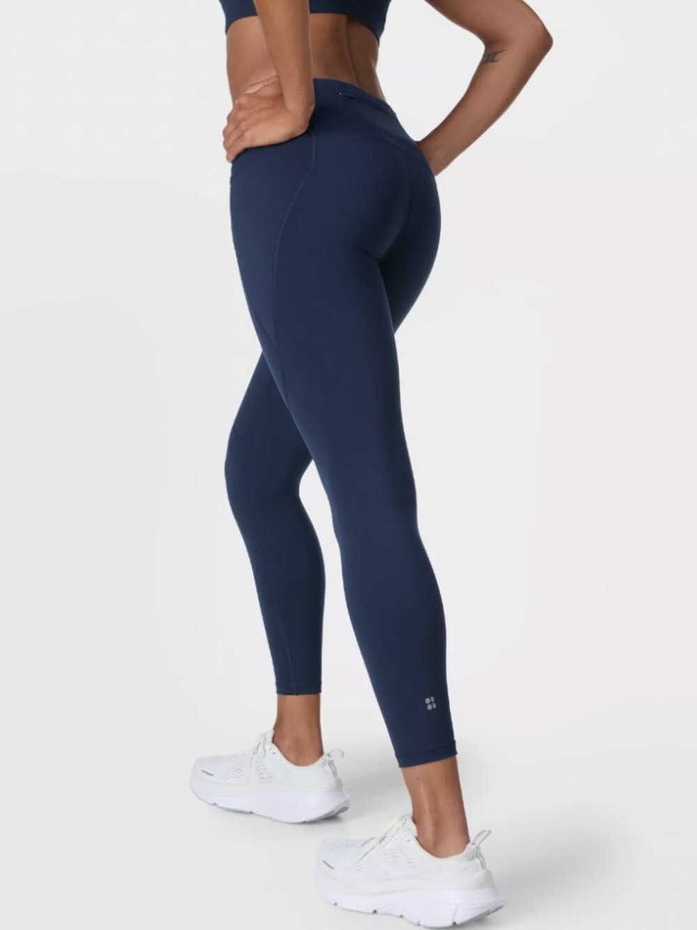 NWT - Sweaty Betty Power 7/8 Workout Leggings Navy Blue Size XS