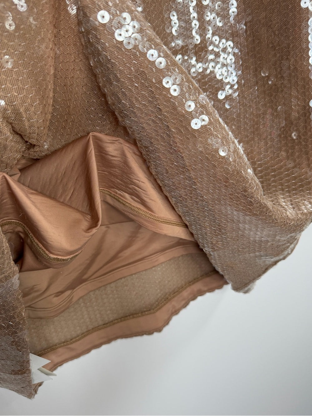NWT Abercrombie & Fitch High Rise Sequin Sheer Maxi Skirt Size Large