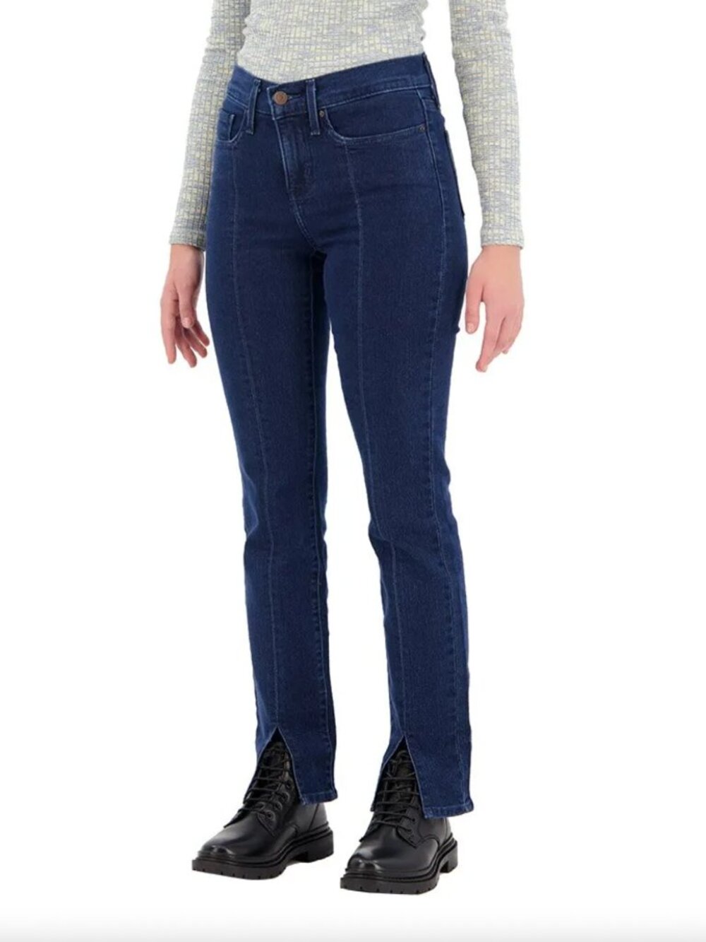 NWT Levi's 314 Shaping Straight Jeans Womens Size 28 x 32 Dark Wash