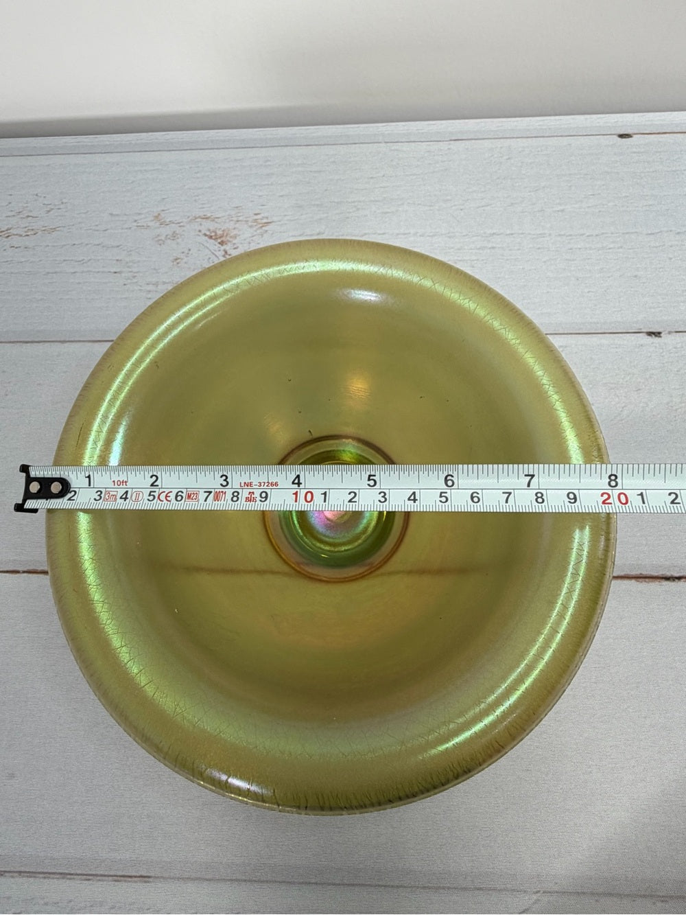 Antique c. 1920s H. Northwood & Co. No. 659 "Russet" Stretch Glass Console Bowl
