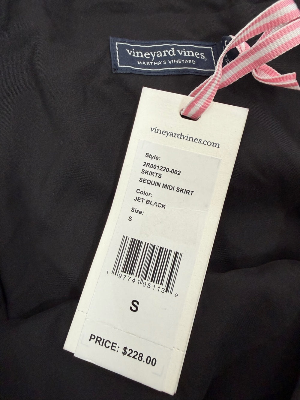 NWT  Vineyard Vines Sequin Midi Skirt Size Small