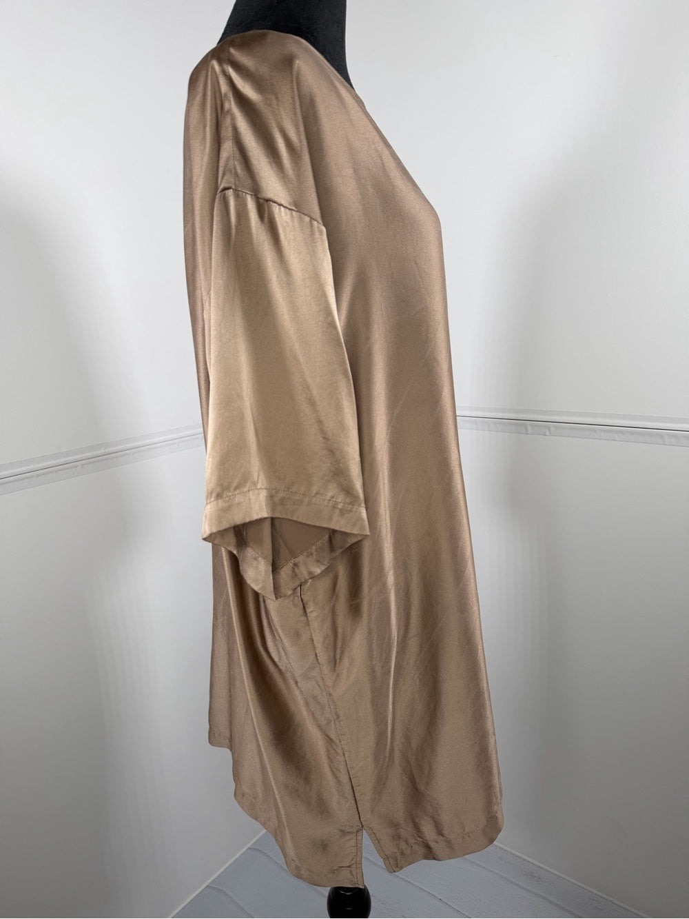 Vintage The Limited 100% Silk Shift Dress Size M/L Made in Hong Kong
