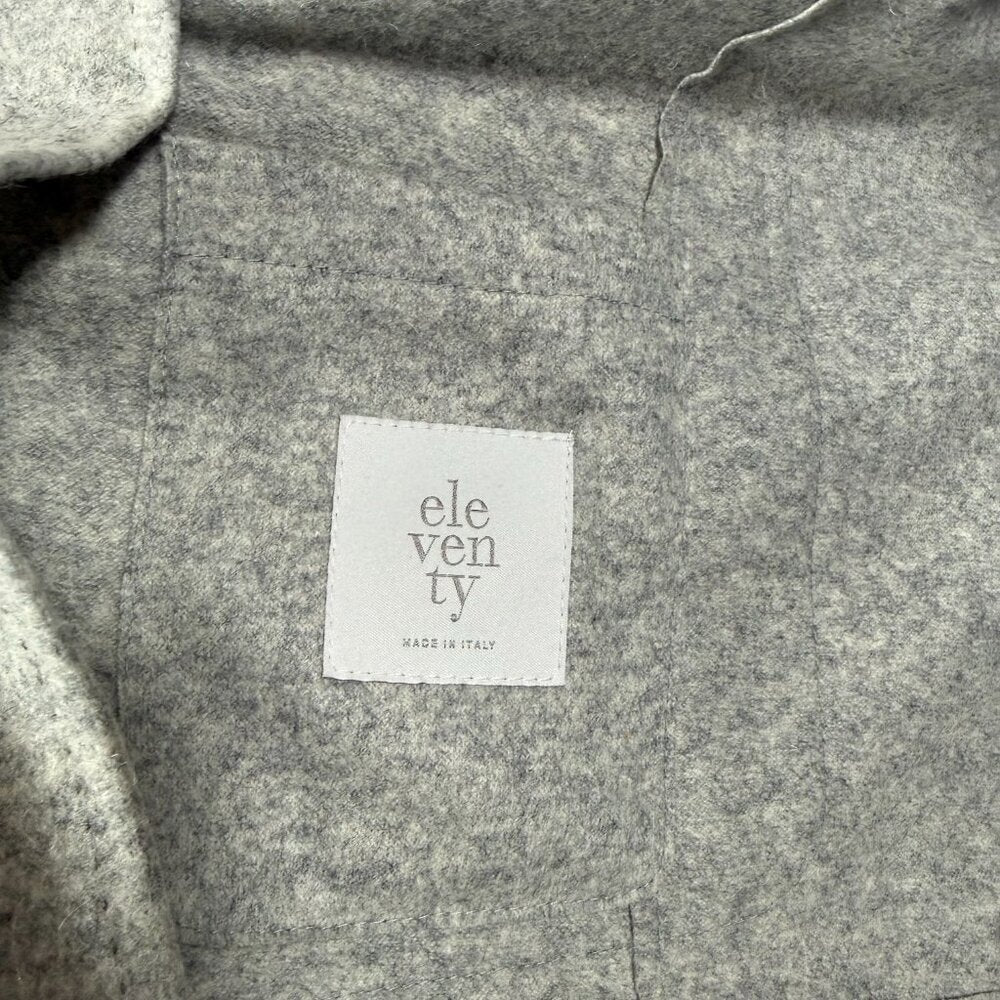 Eleventy Grey Hooded Blazer Jacket Mens IT 60 (US 50)