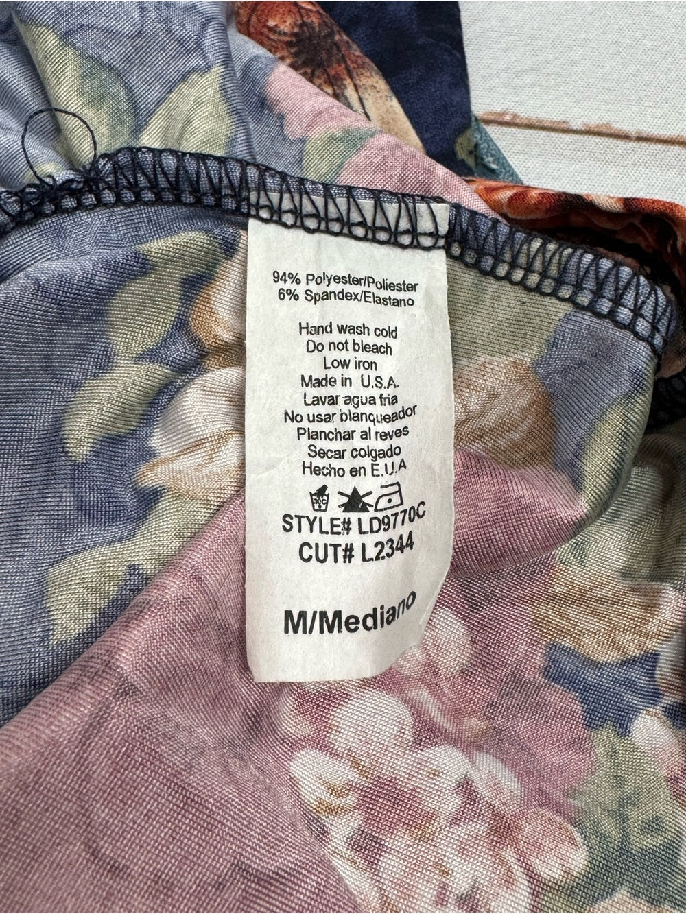Lovely Day Floral Sleeveless Midi Dress Criss Cross Back Size Medium