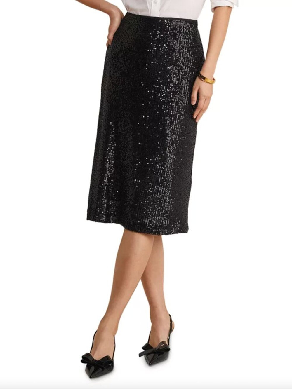 NWT  Vineyard Vines Sequin Midi Skirt Size Small