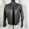 Bod & Christensen Black Quilted Leather Jacket Size 10