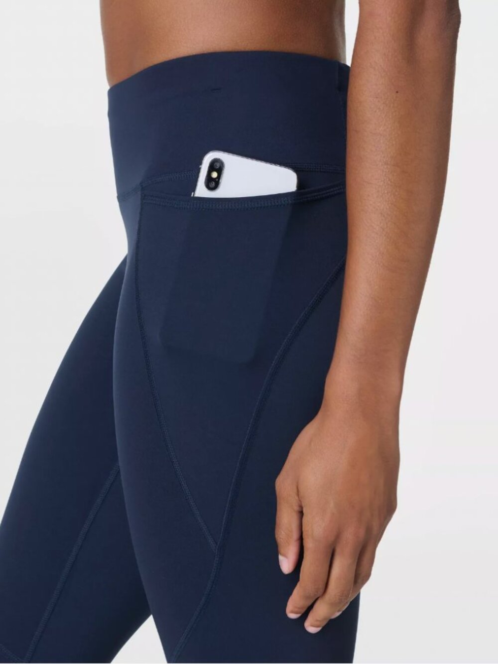 NWT - Sweaty Betty Power 7/8 Workout Leggings Navy Blue Size XS
