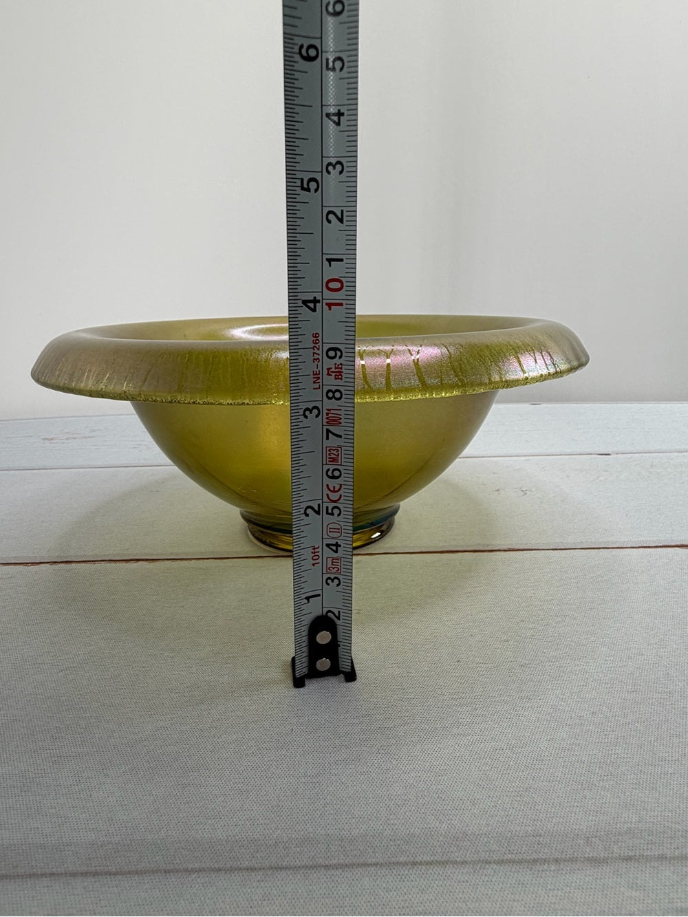 Antique c. 1920s H. Northwood & Co. No. 659 "Russet" Stretch Glass Console Bowl