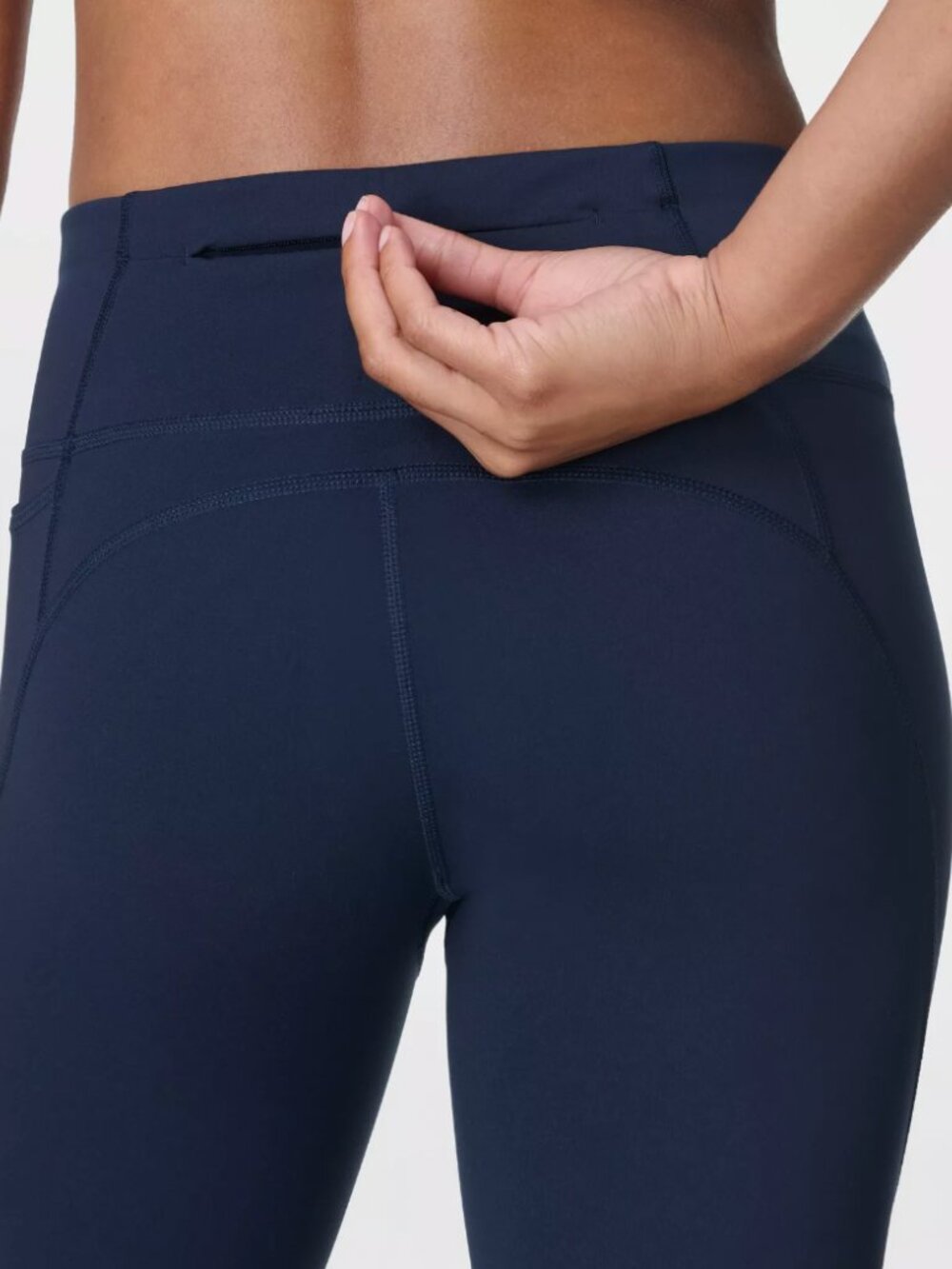 NWT - Sweaty Betty Power 7/8 Workout Leggings Navy Blue Size XS