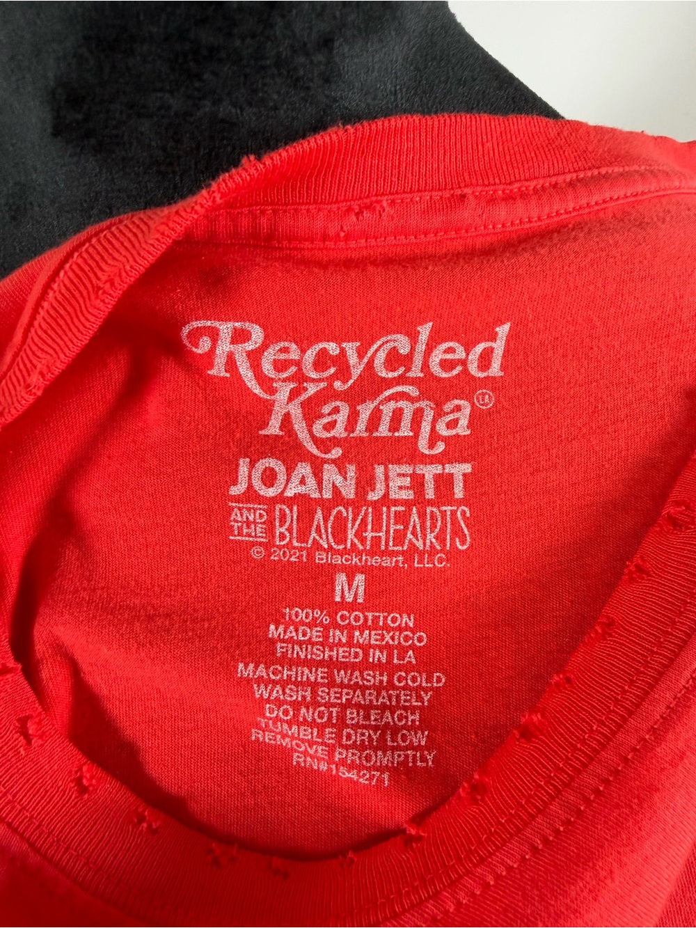 Recycled Karma Joan Jett Graphic Band Tshirt Size Medium