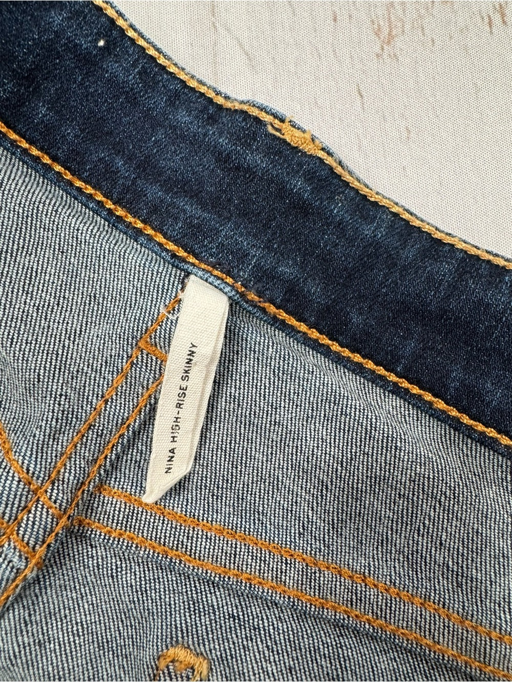 rag & bone Nina High Rise Skinny Jeans Size 28 Marine Blue