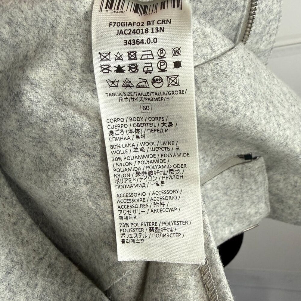 Eleventy Grey Hooded Blazer Jacket Mens IT 60 (US 50)