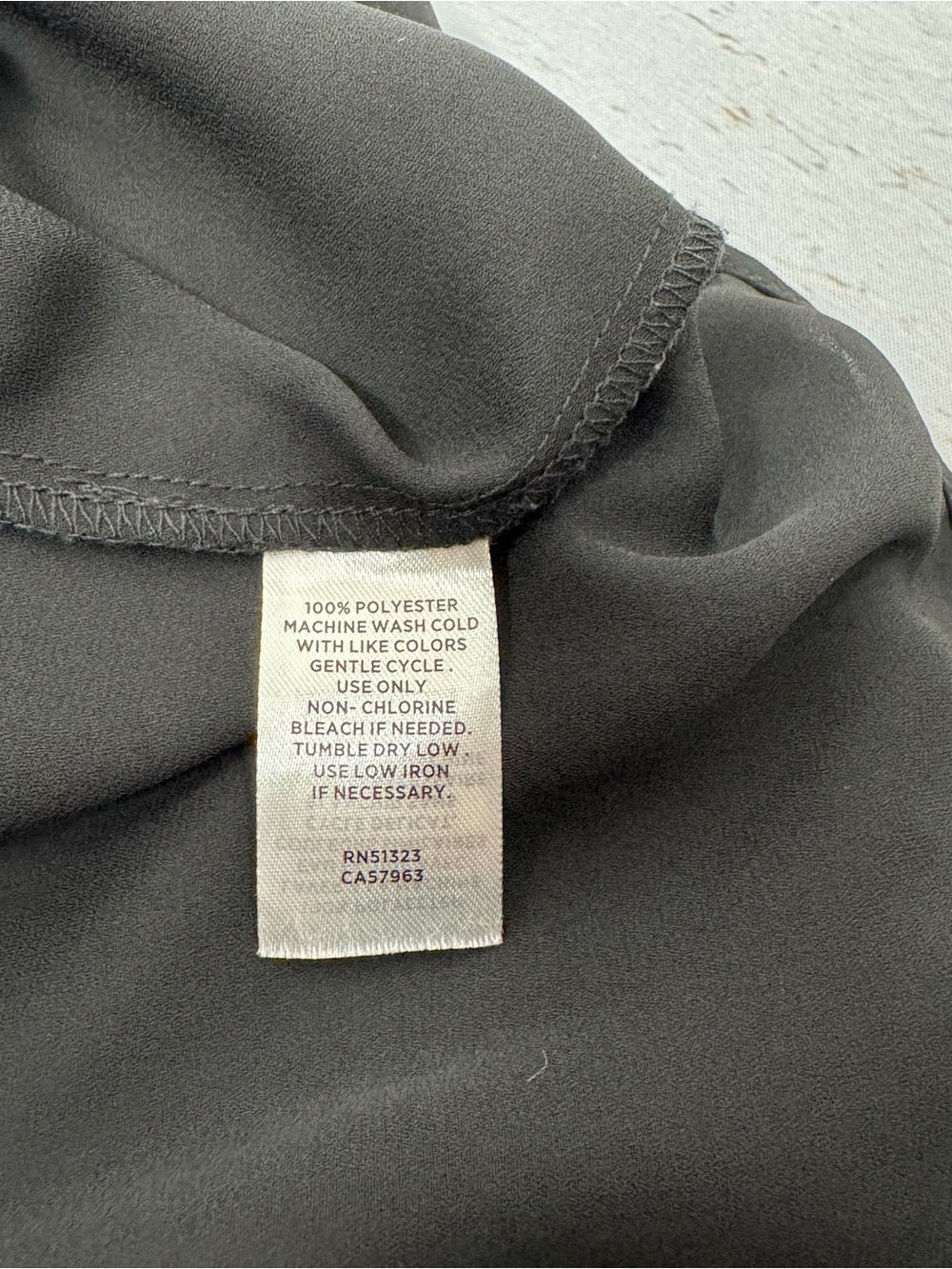 Halogen Black Sheer Button Down Blouse Long Sleeve Size 8
