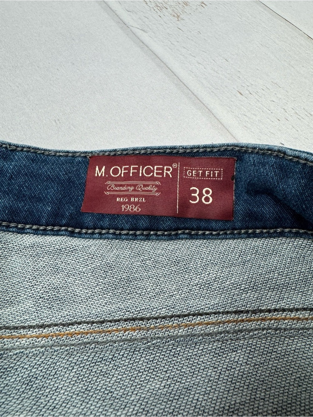 M. Officer Get Fit Bootcut Stretch Jeans Medium Wash Women's Size 38 Brazil