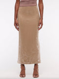 NWT Abercrombie & Fitch High Rise Sequin Sheer Maxi Skirt Size Large