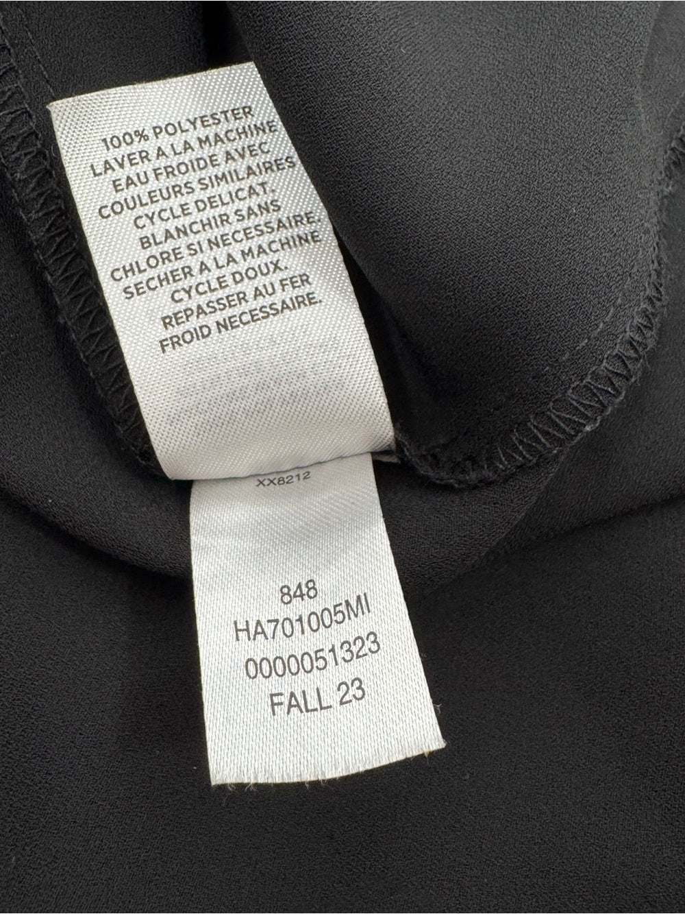 Halogen Black Sheer Button Down Blouse Long Sleeve Size 8