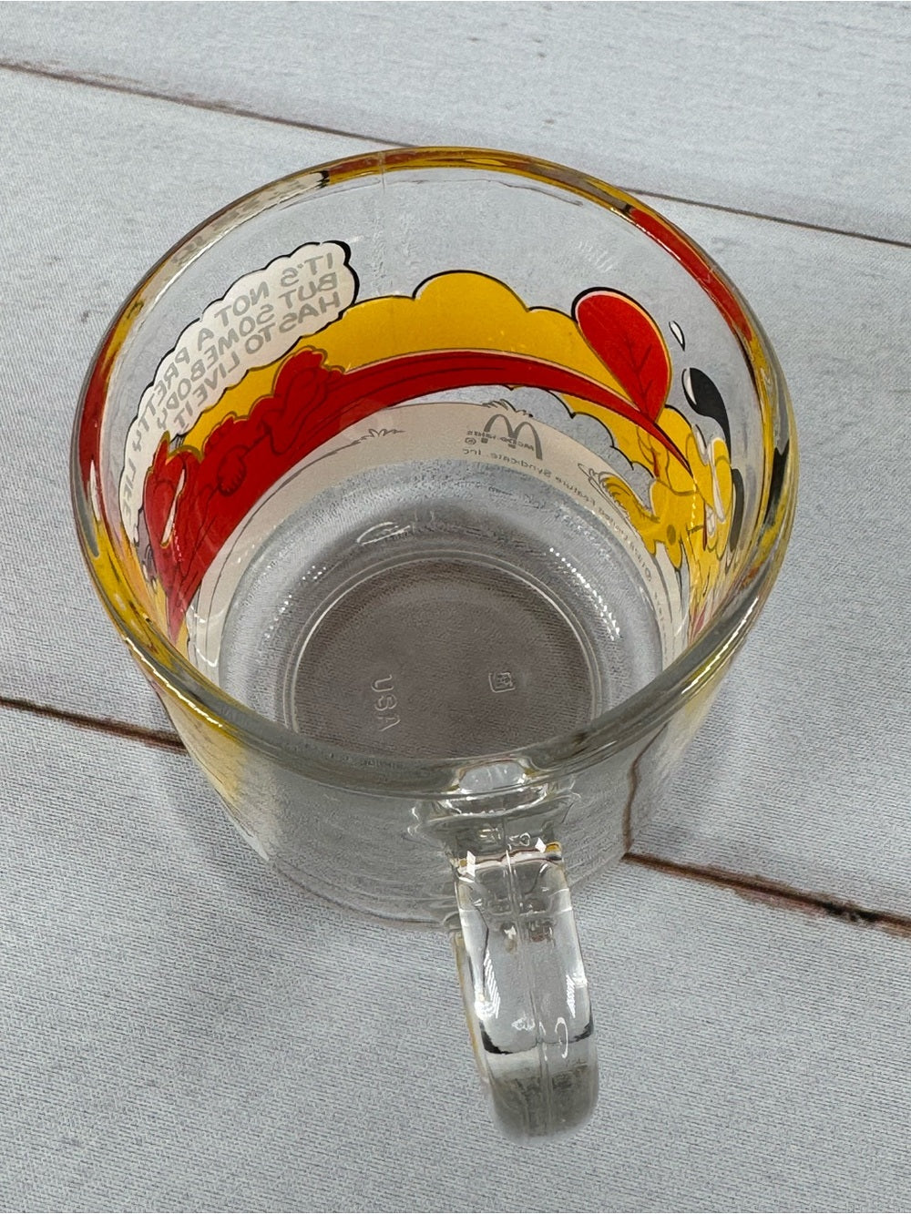 Vintage 1978 McDonald’s Garfield Glass Mug Its Not A Pretty Life Hammock
