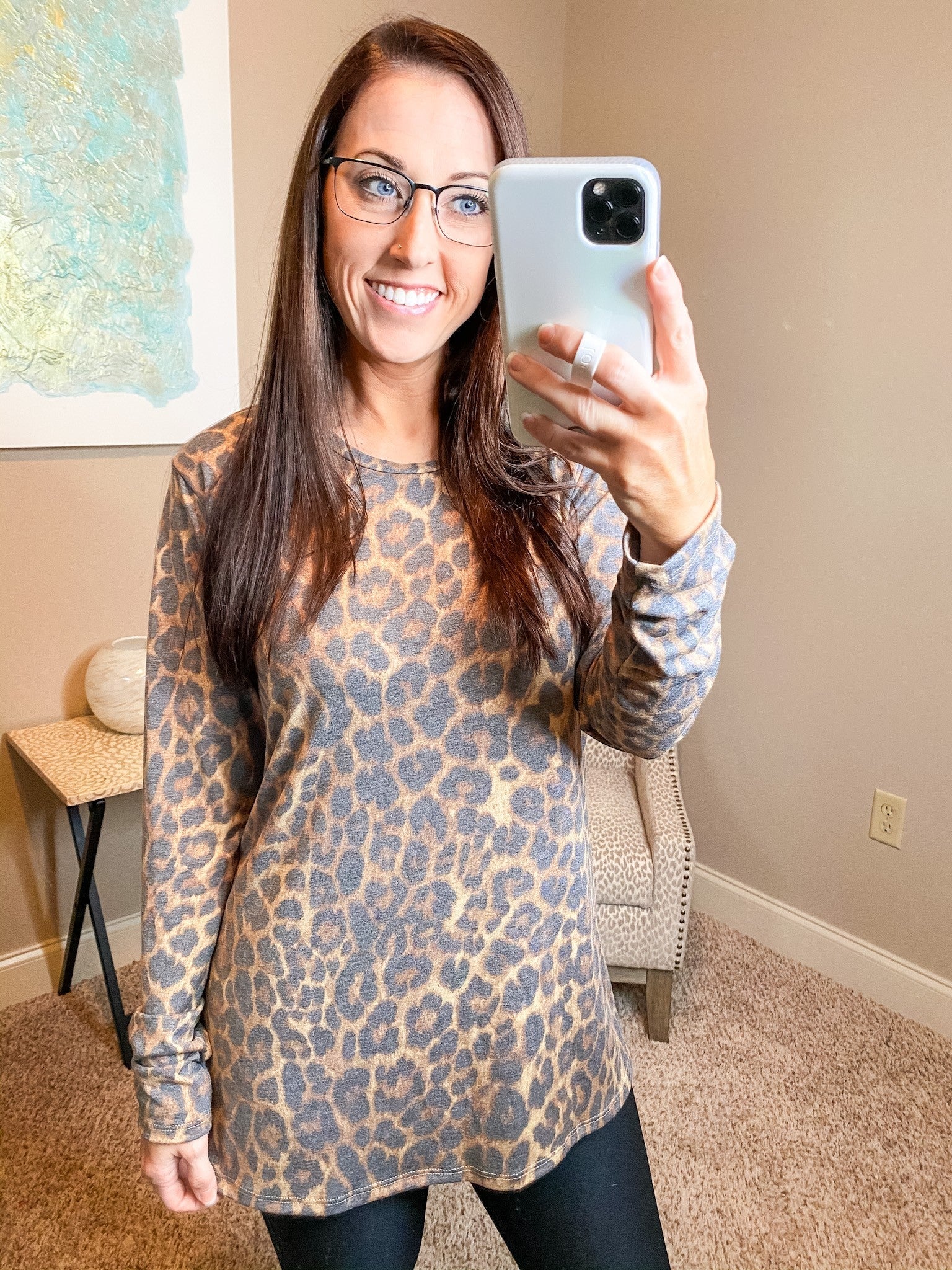 Leopard Long Sleeve Tee