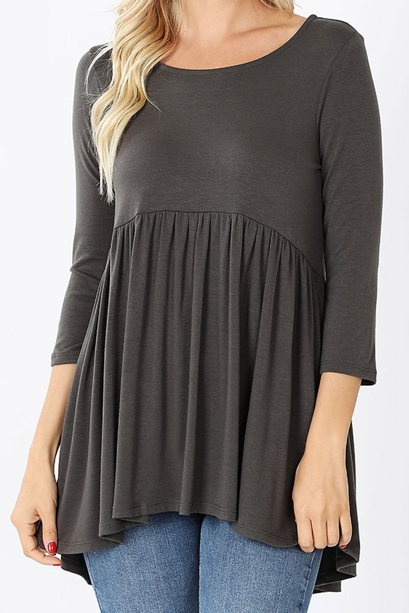 3/4 Fall Flowy Top