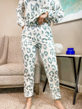 Animal Print Casual Knit Pants