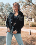 Simple Life Black Stud Light Weight Jacket